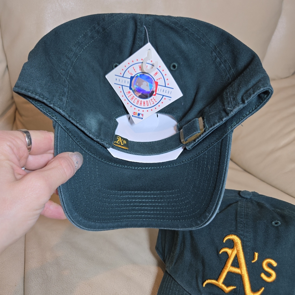 Green 47 Brand Oakland Athletics Clean Up Clover Adjustable Slouch Hat MLB - Picture 4 of 6